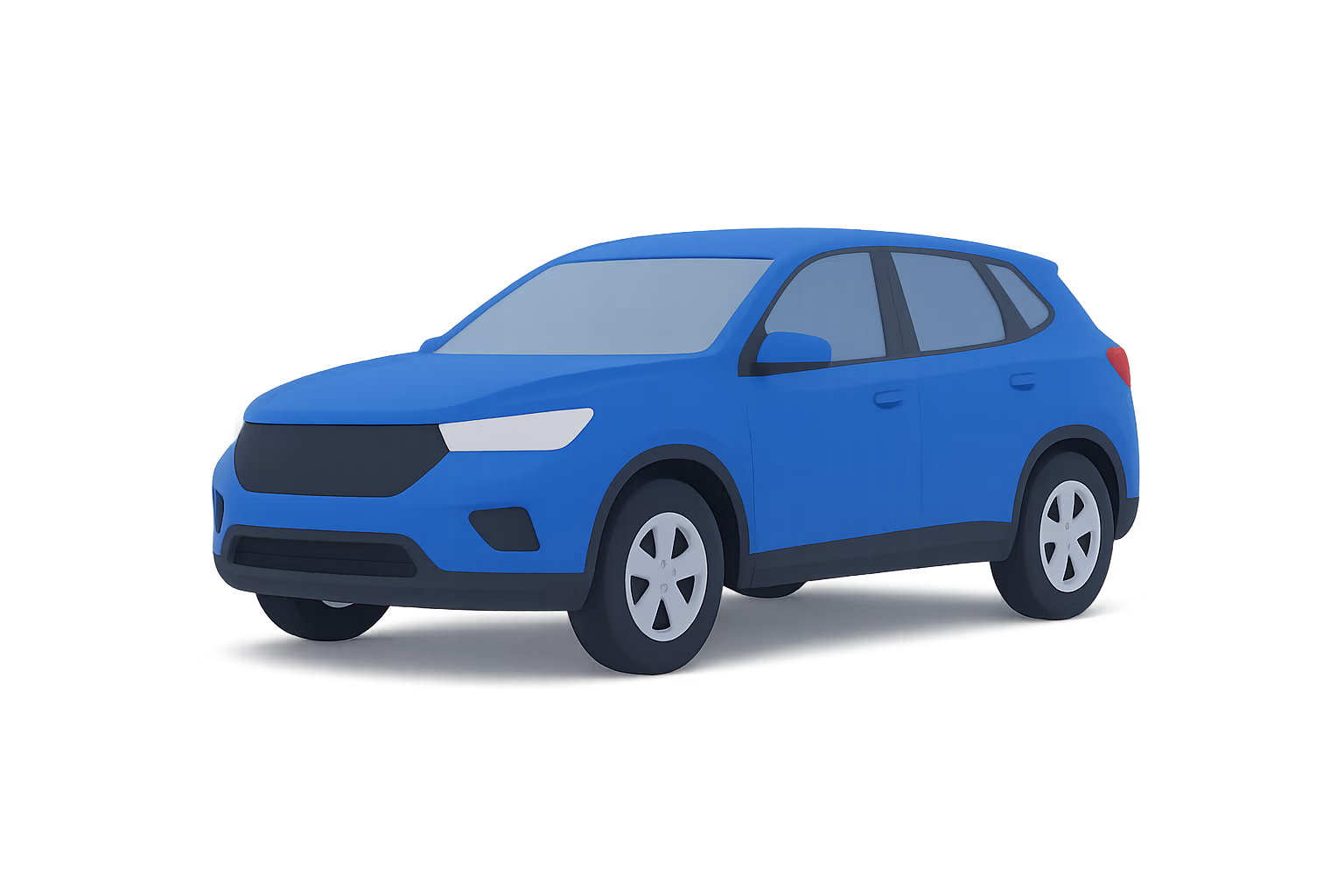 SUV azul sin marca